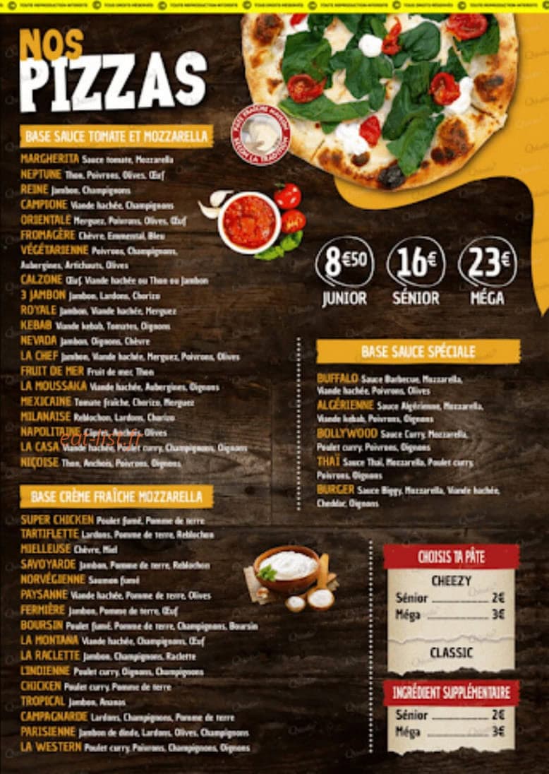 La Casa del Pizza — carte page 2