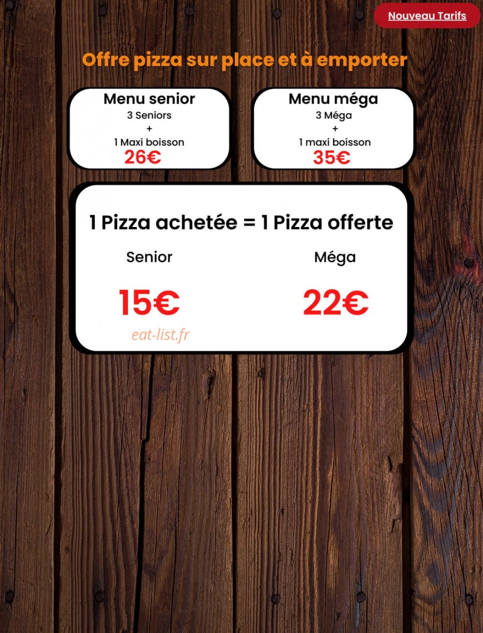 La Casa del Pizza — carte page 5