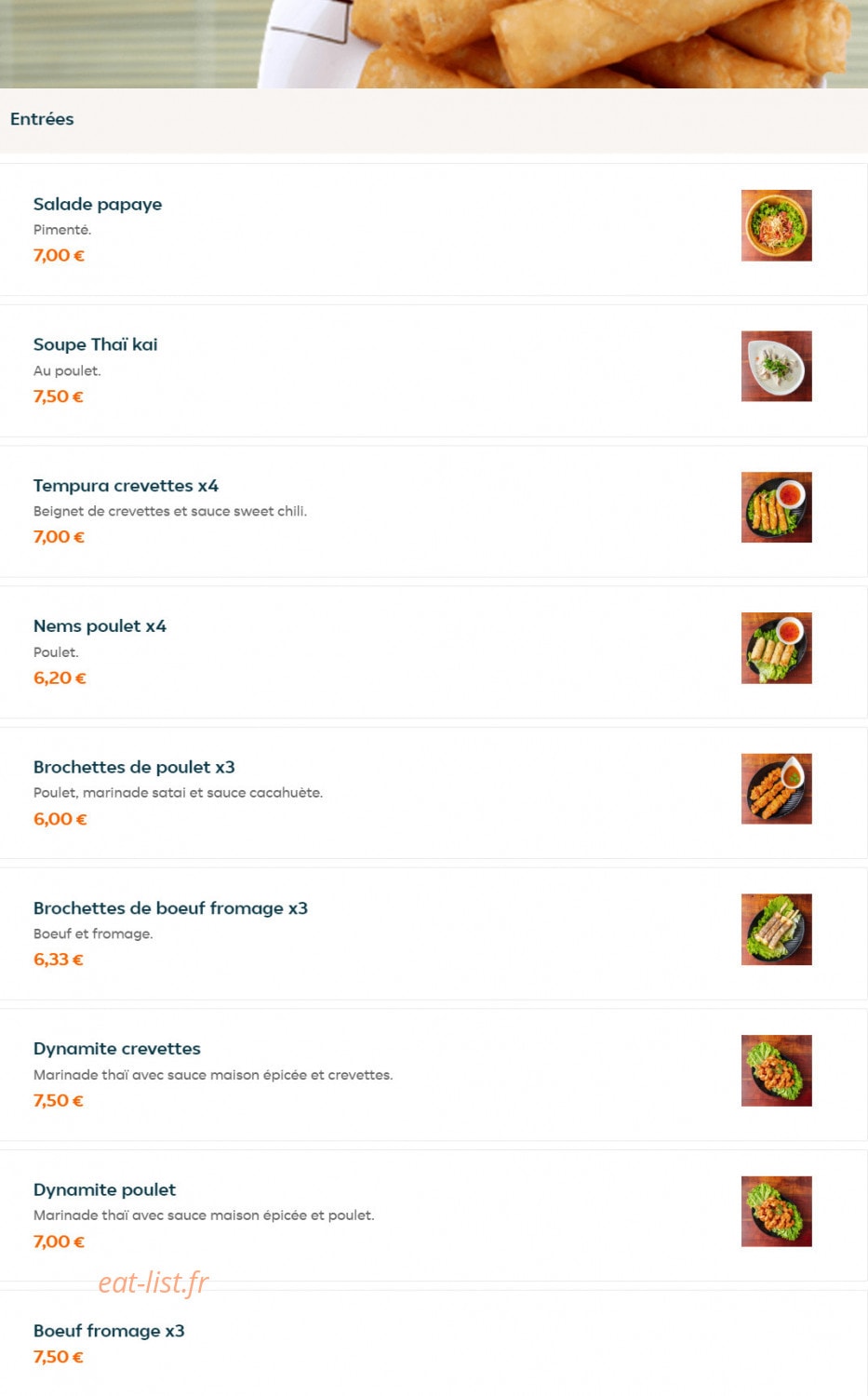 Phuket Wok — carte page 1