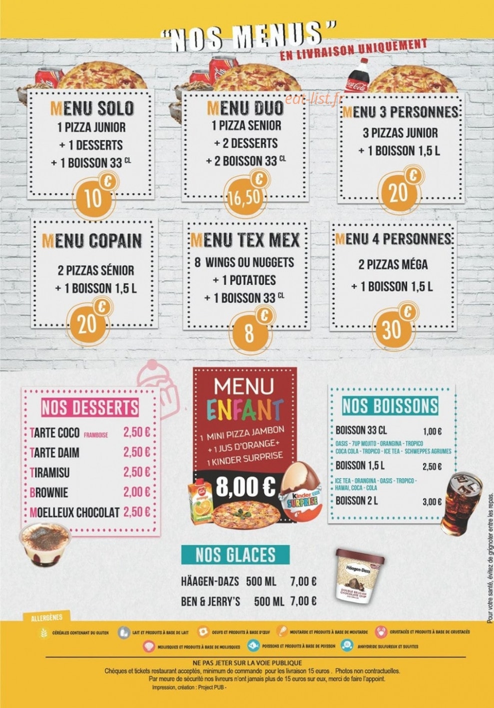 Pizza King — carte page 2
