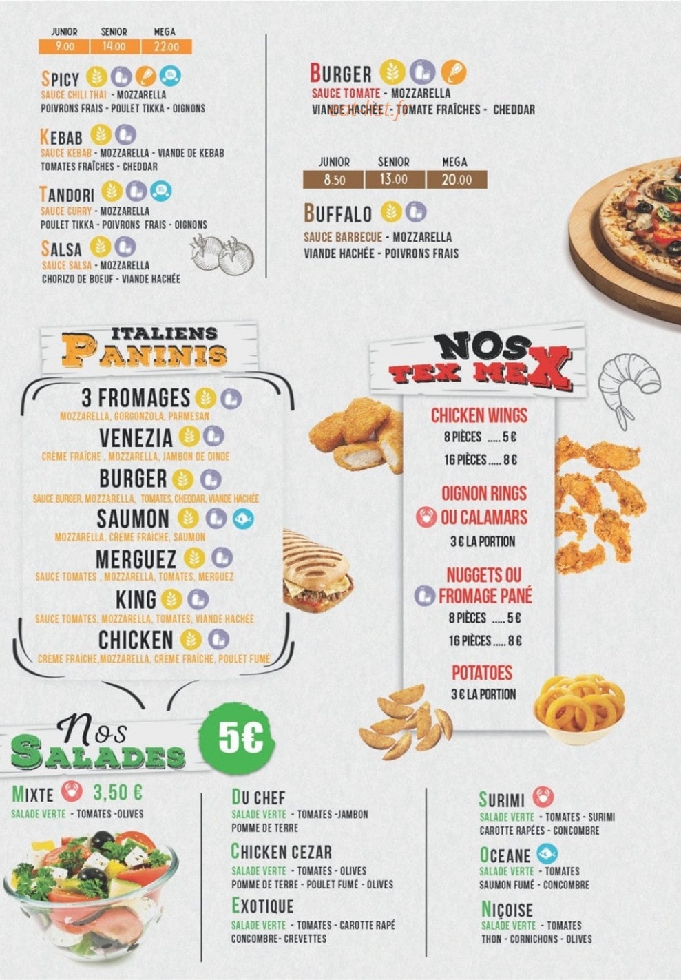 Pizza King — carte page 4