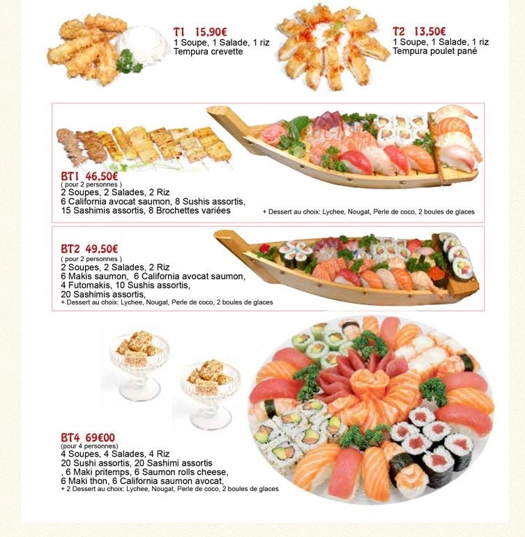 Sushi Les Mureaux — carte page 5