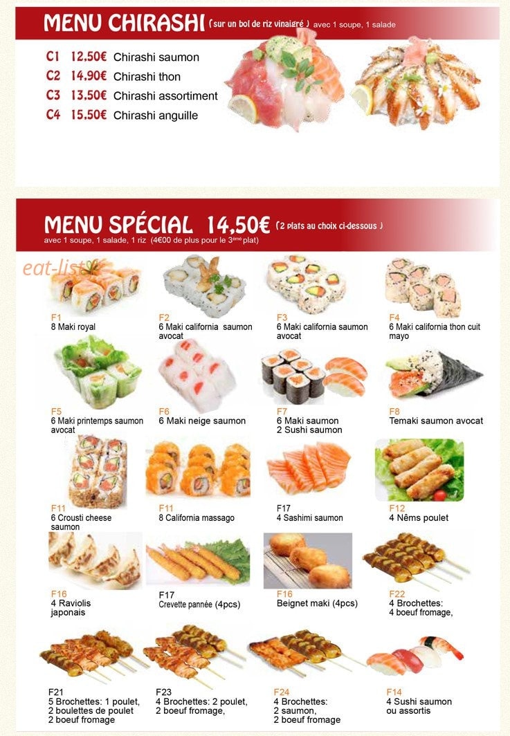Sushi Les Mureaux — carte page 6