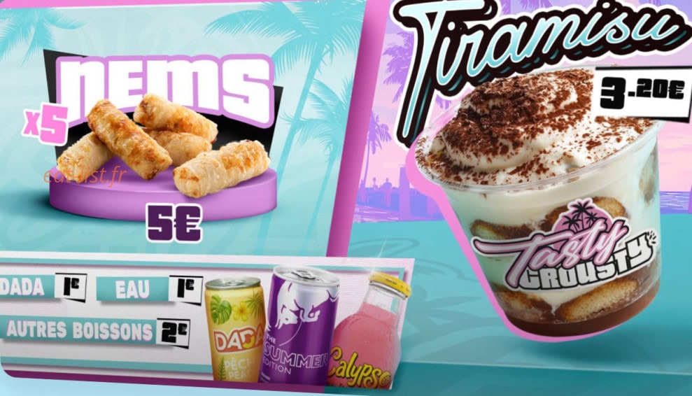Tasty Crousty — carte page 1