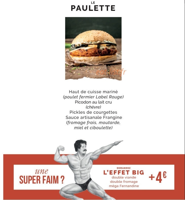 Big Fernand — carte page 2