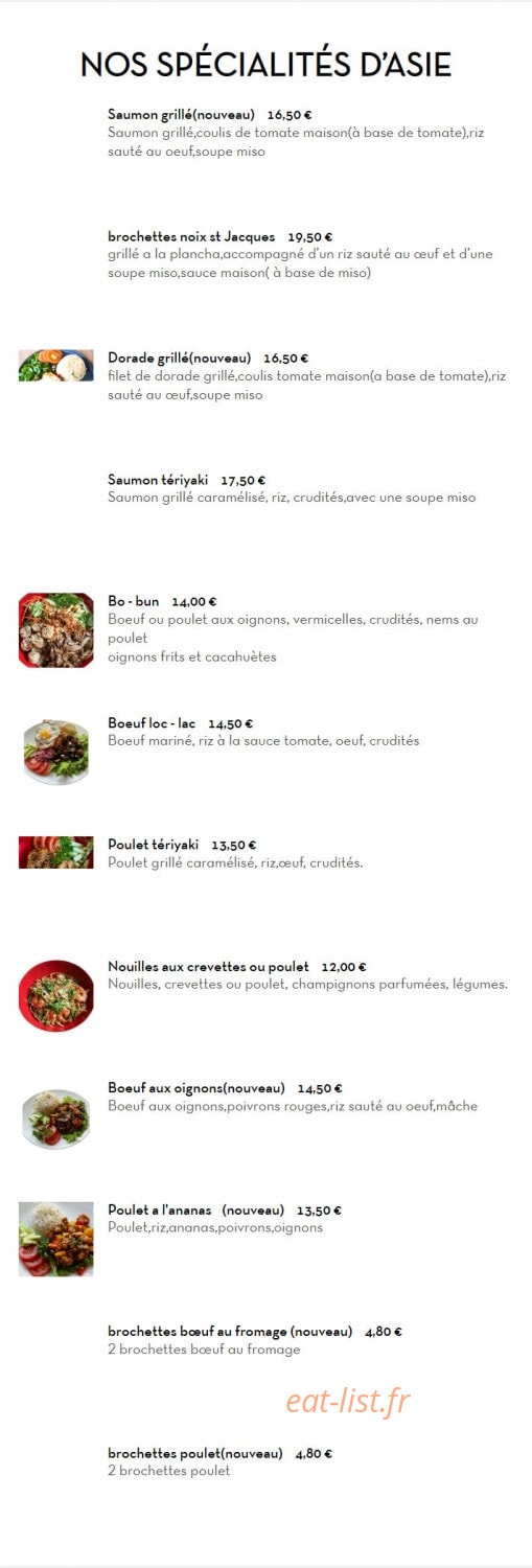 Bistrot Le Yuki — carte page 8