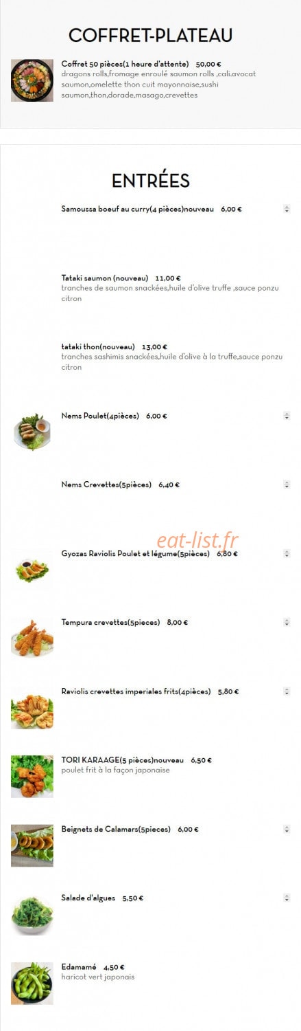 Bistrot Le Yuki — carte page 2