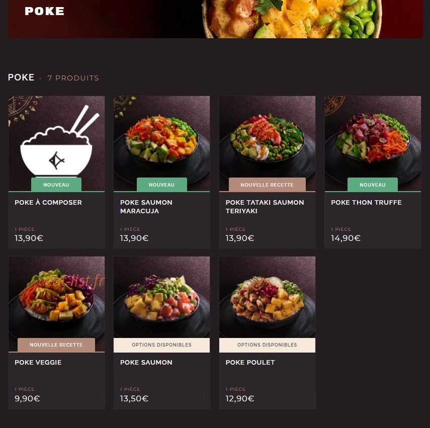 Côté Sushi — carte page 10