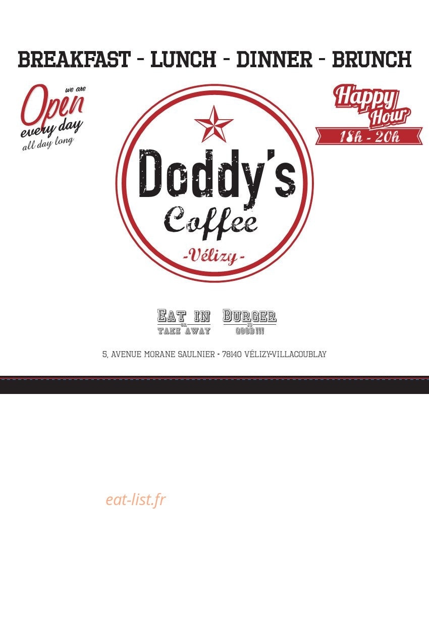Doddy's Coffee — carte page 1