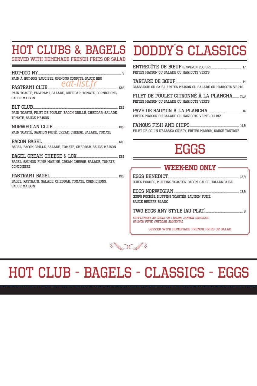 Doddy's Coffee — carte page 3