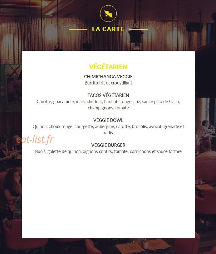 Indiana Café — carte page 9