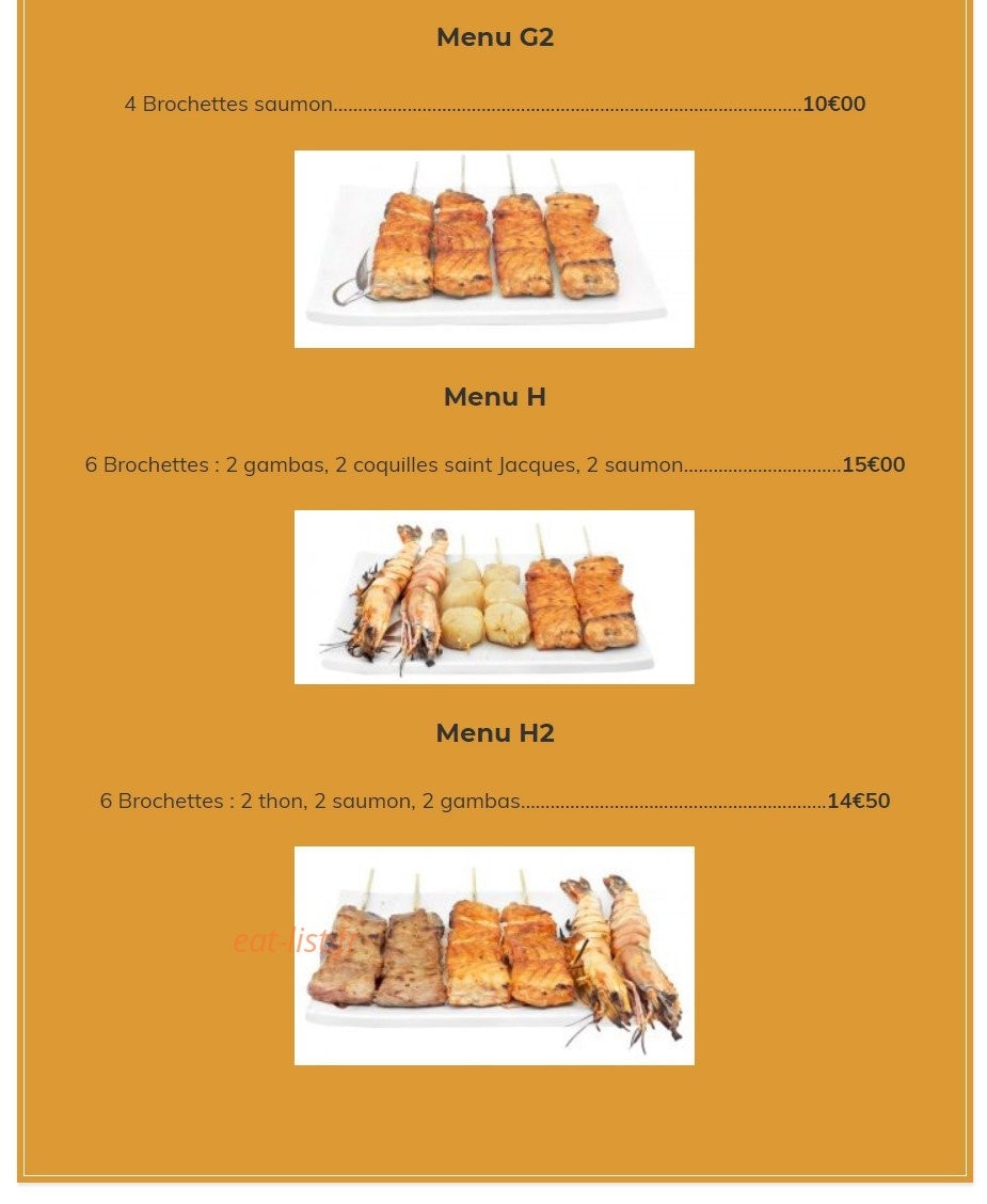 Carte et menu de Kazoko à Velizy Villacoublay — Les menus yakitori page 3