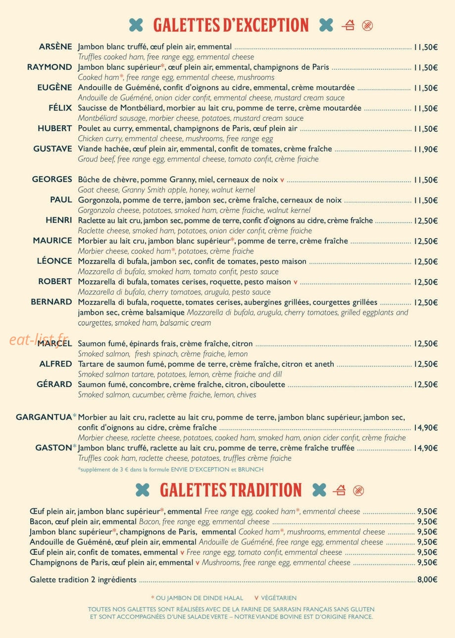 L'Atelier Artisan — carte page 2