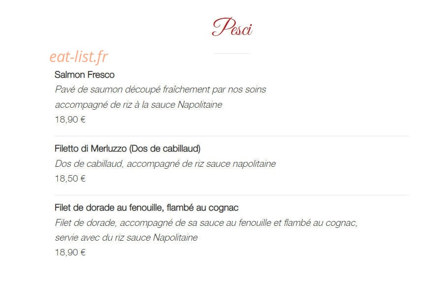 La Piazzetta — carte page 6