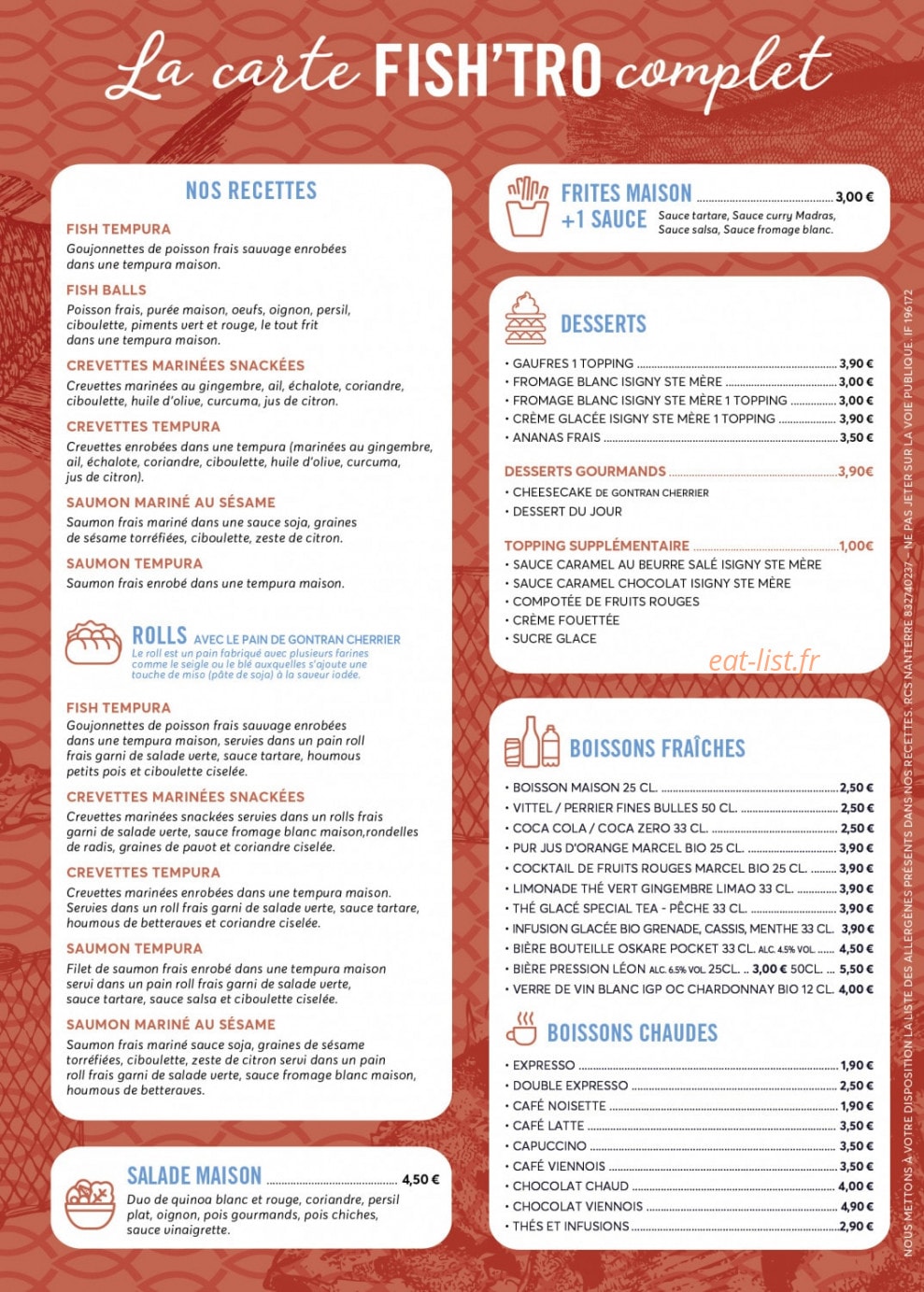 Le Fish'tro — carte page 2