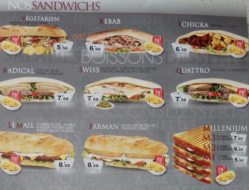 Lv2 Kebab — carte page 1