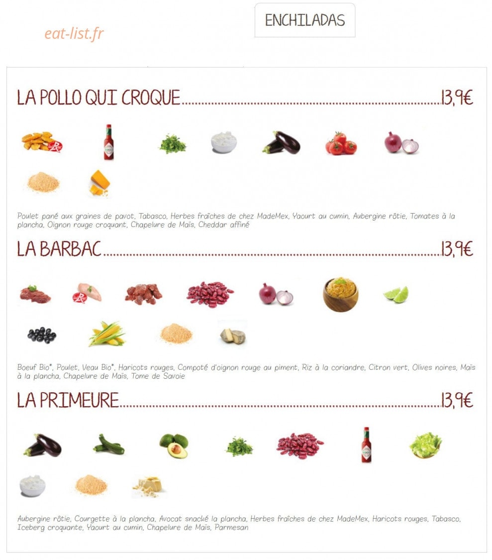 Made Mex — carte page 4