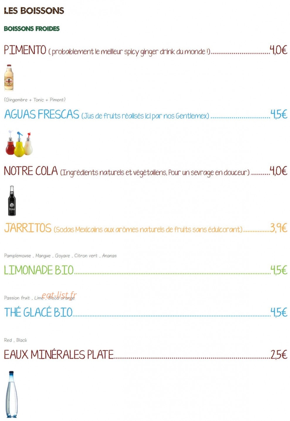 Made Mex — carte page 6