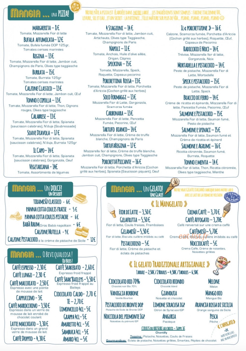 Mangia — carte page 2
