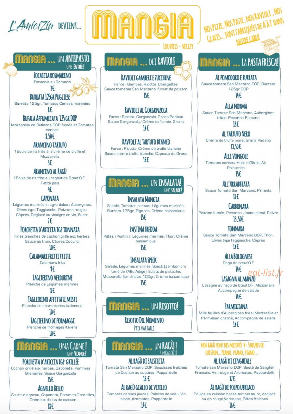 Mangia — carte page 1