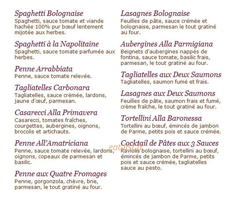 Pizza Pino — carte page 3