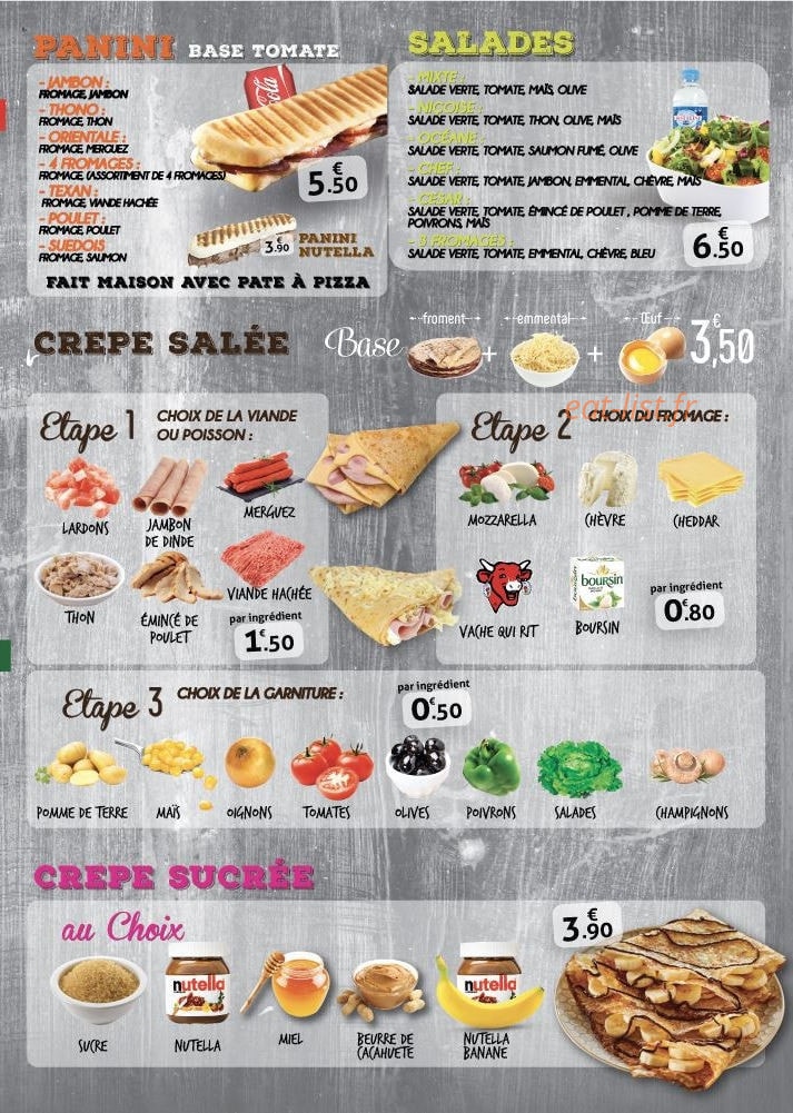 Restaurant du mail — carte page 3