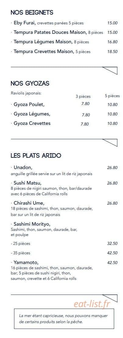 Arido — carte page 6