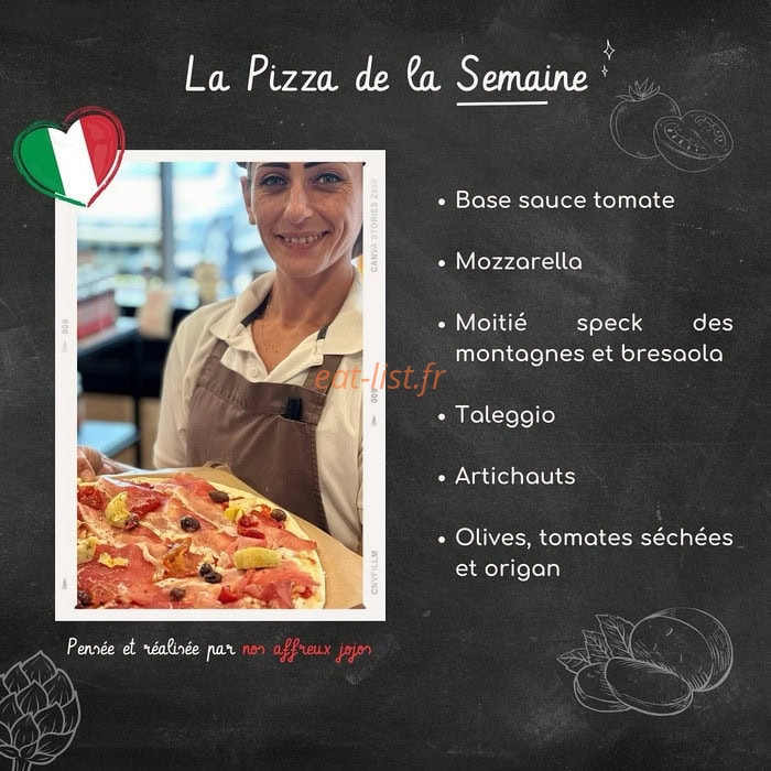 La Pizza du Dimanche Soir — carte page 1