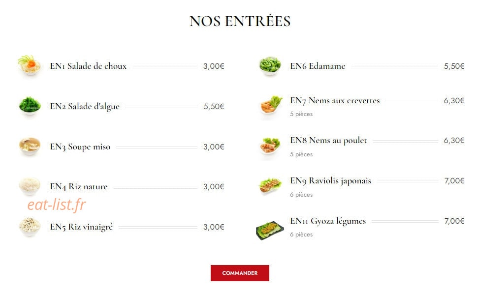 Le Samurai — carte page 1