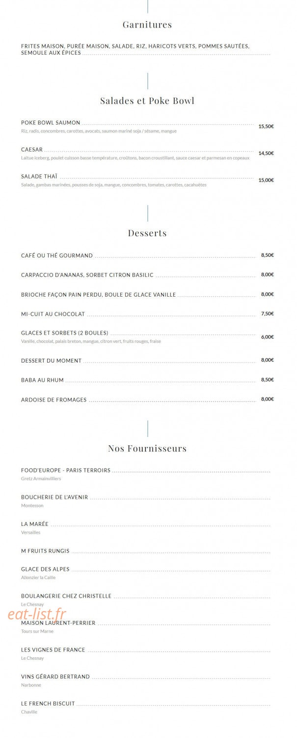 Madame Monsieur — carte page 2