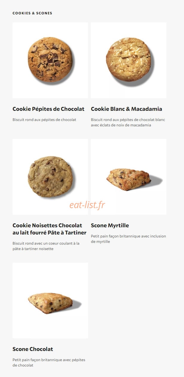 Starbucks Coffee — carte page 21