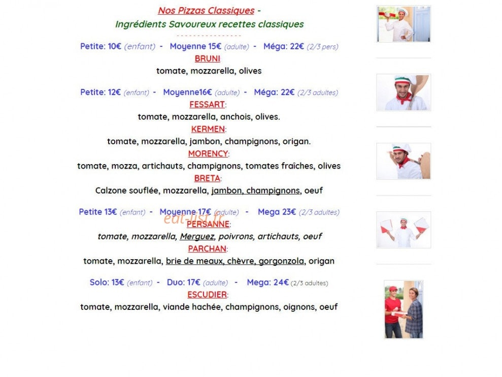 Pizza Tradition — carte page 2