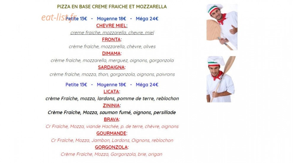 Pizza Tradition — carte page 3