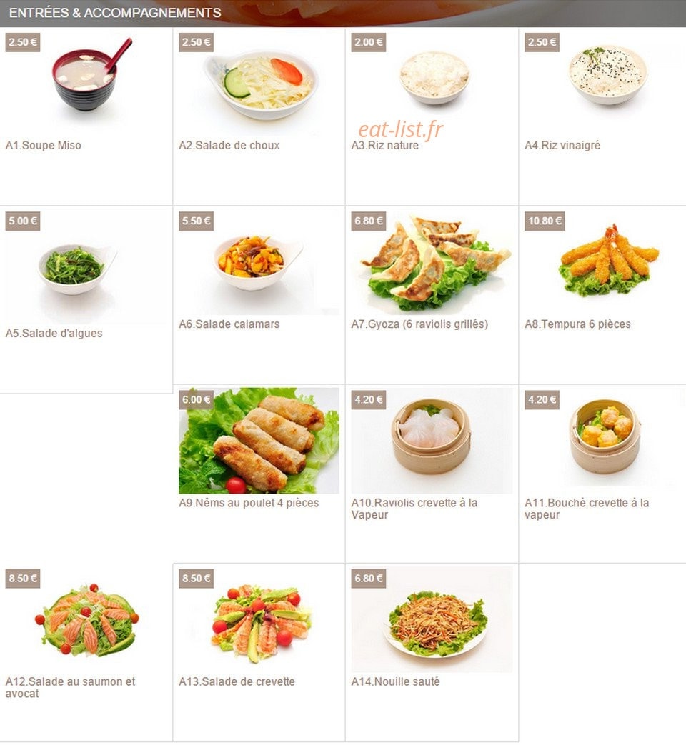 Pretty Sushi — carte page 5