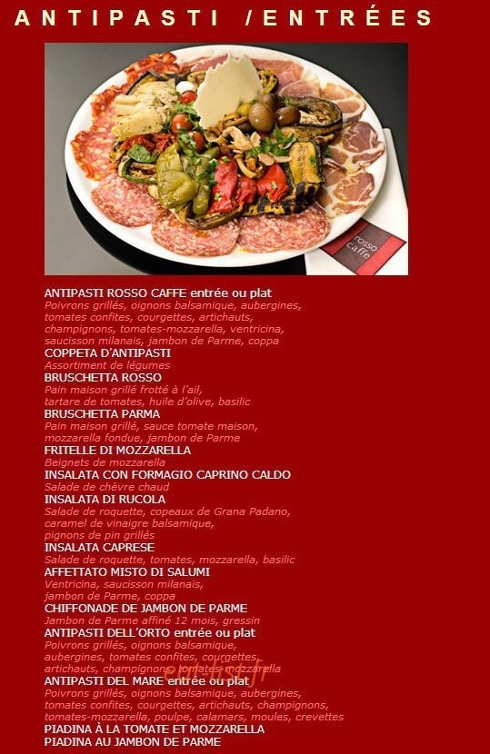 Rosso Caffé — carte page 2