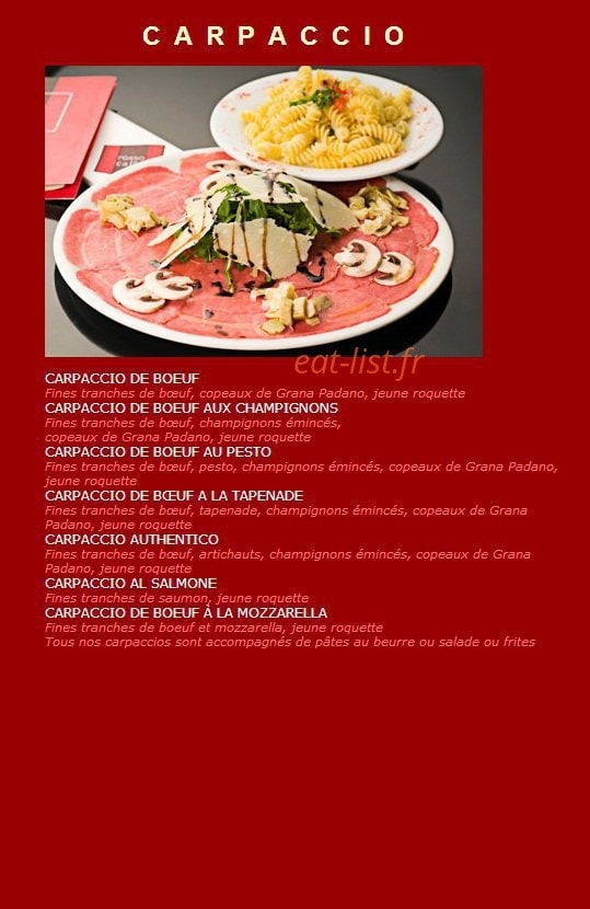Rosso Caffé — carte page 4