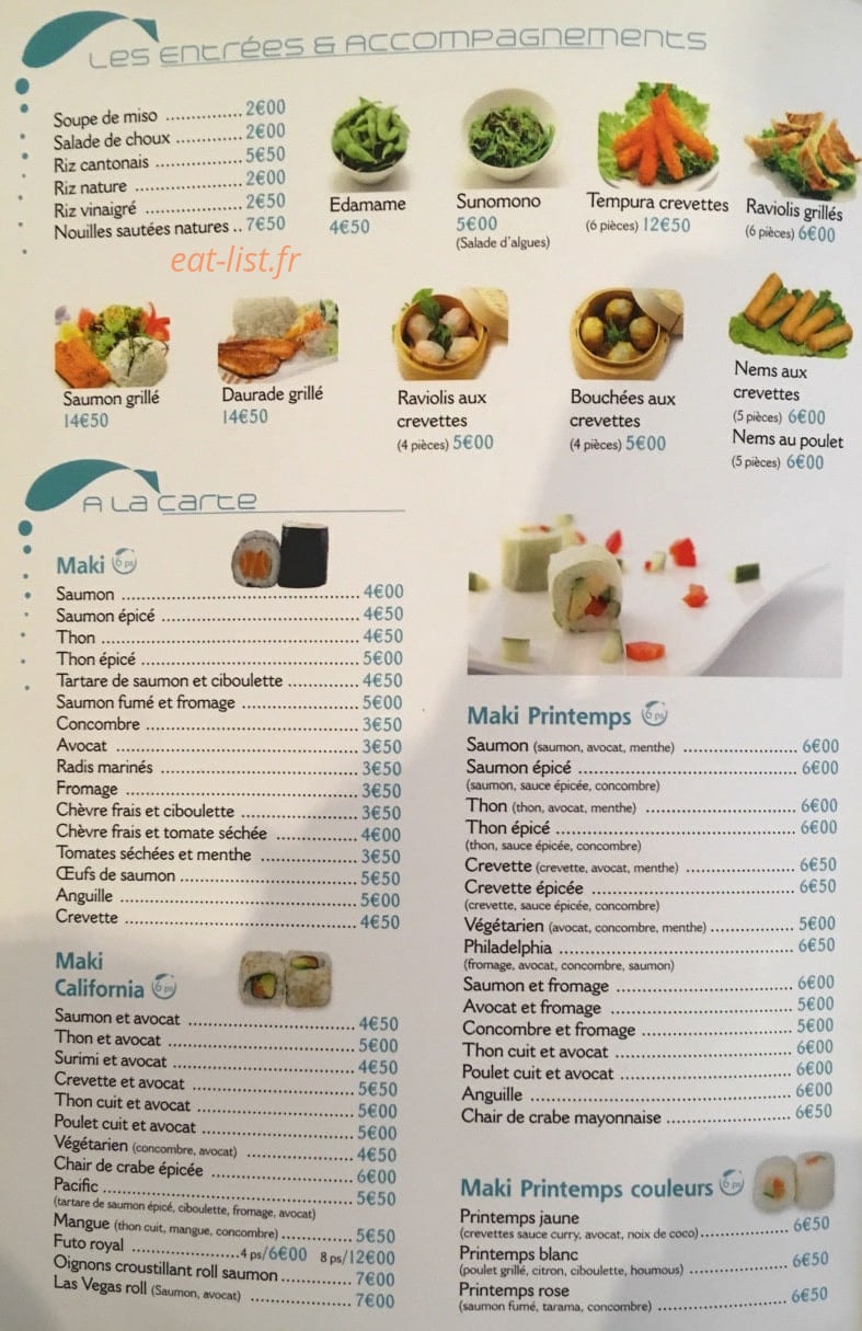 Bistro Best — carte page 1