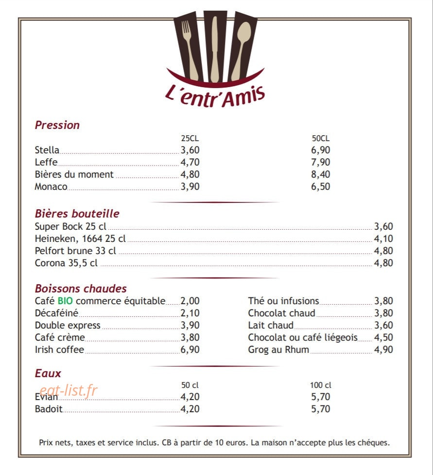 L'Entr'Amis — carte page 3