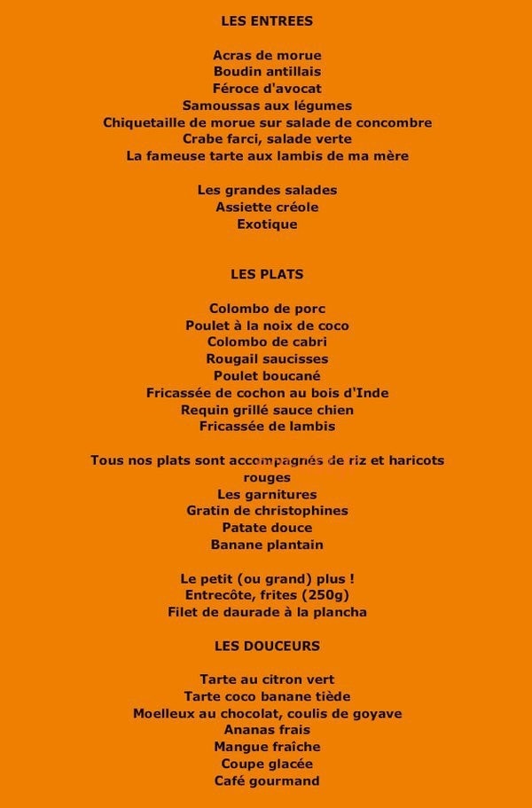 La Plantation — carte page 2