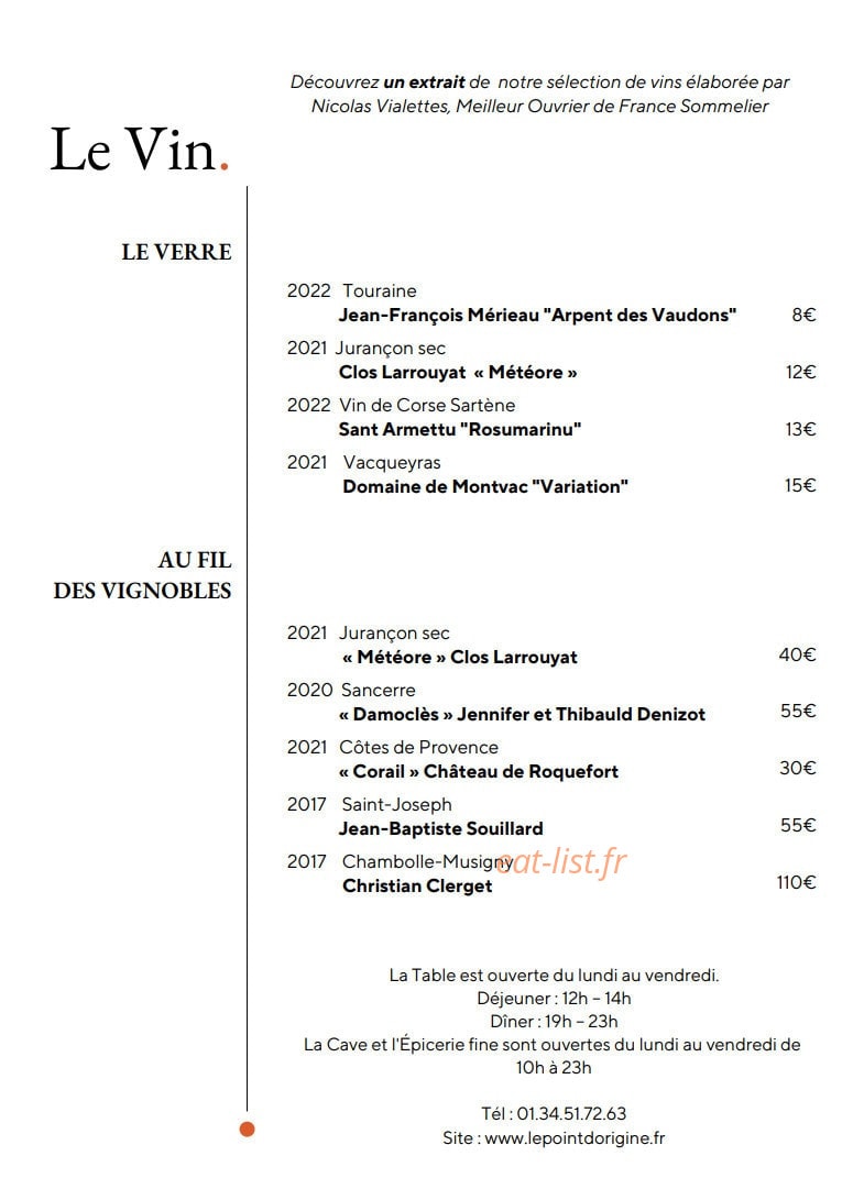 Le Point d'Origine — carte page 2