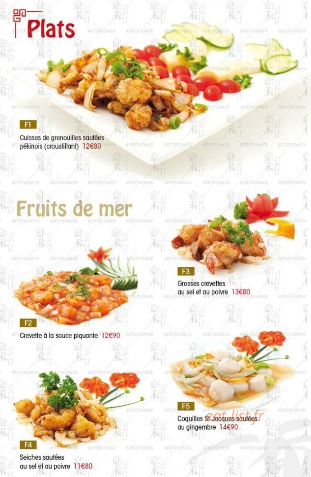 Gourmet de Pékin — carte page 6