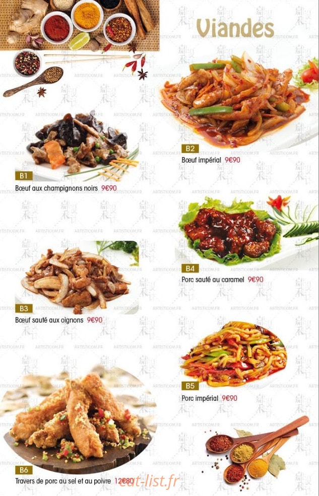 Gourmet de Pékin — carte page 5