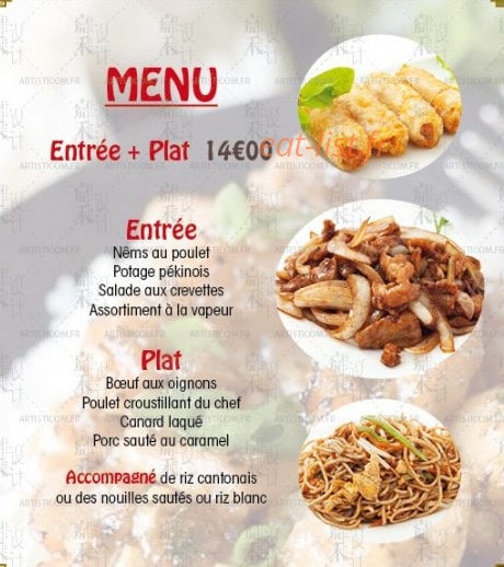 Gourmet de Pékin — carte page 10