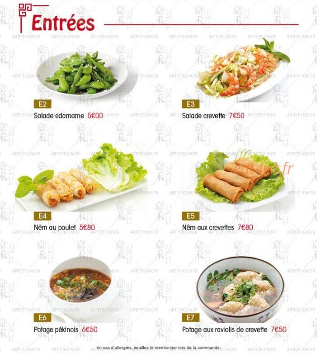 Gourmet de Pékin — carte page 2