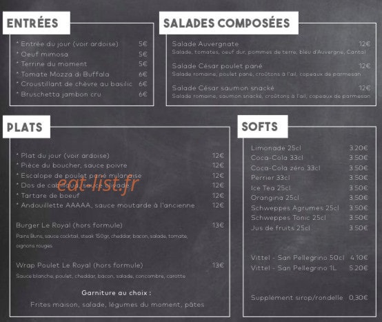 Le Royal — carte page 1