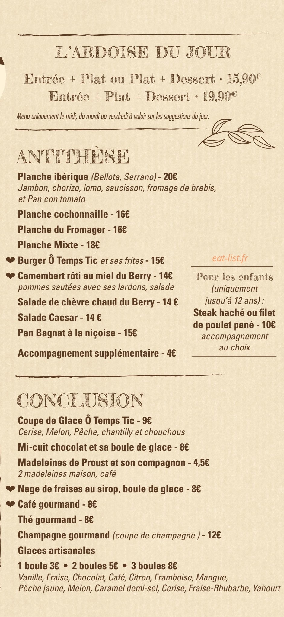 O tempstic — carte page 2