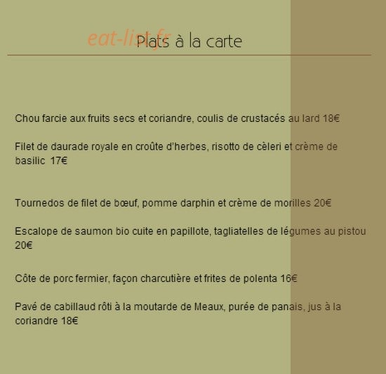 Auberge du Manet — carte page 2