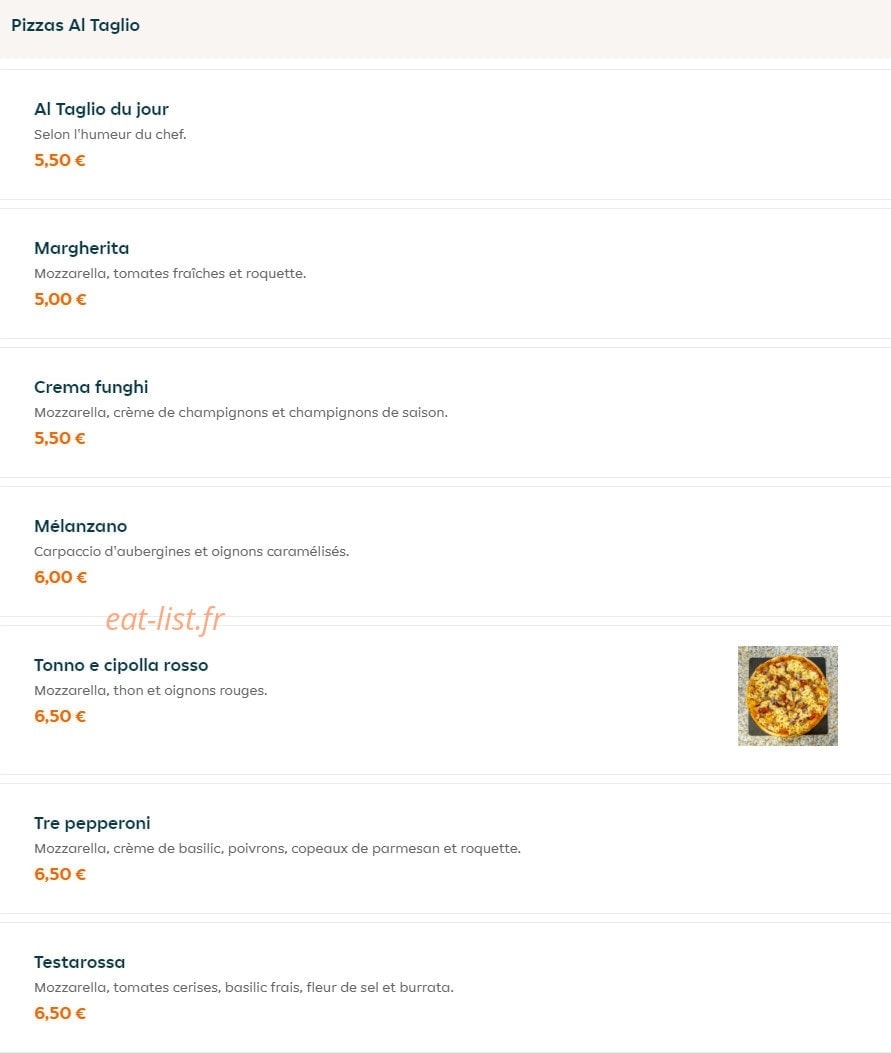 Casa Pizza — carte page 4