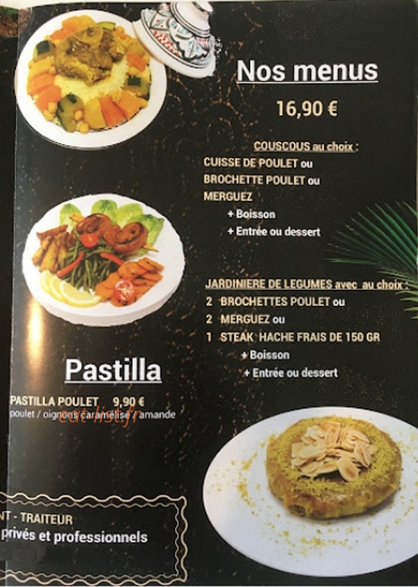 Cous Cous à Montigny Le Bretonneux - menu et photos