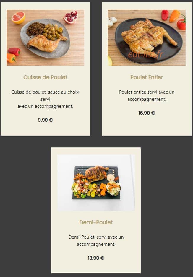 Carte et menu de GonaK l'atelier des Gourmands à Montigny le Bretonneux — Rôtisserie
